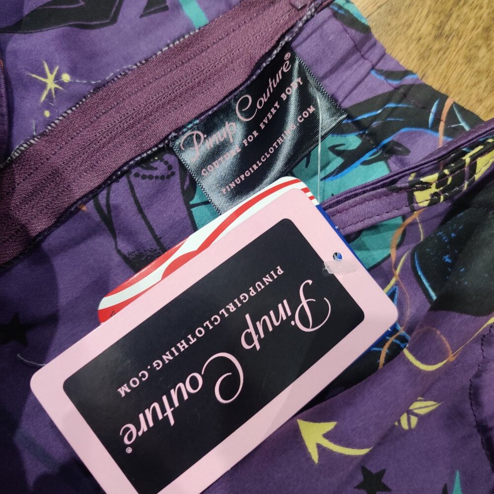 Pinup Couture PUG Disney Haunted Mansion Fortune Teller Midi Dress Size 4XL new - Picture 3 of 4